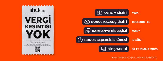 TÜM OYUNLARDA VERGİ KESİNTİSİ YOK!