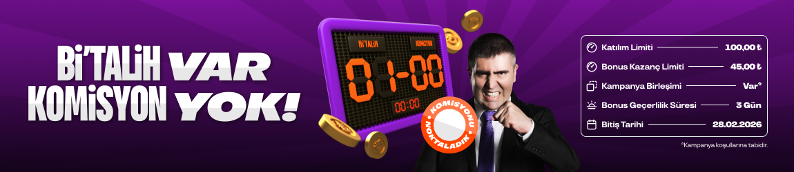 Bİ'TALİH VAR KOMİSYON YOK!
